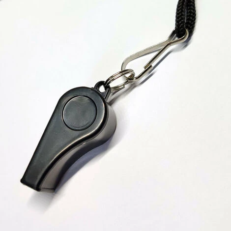 Lot De 2 Sifflets De Sport En Plastique Avec Cordon, Sifflet Sonore Fort Et Net Idéal Pour Les Entraîneurs, Les Arbitres Et Les Officiels – Image 2