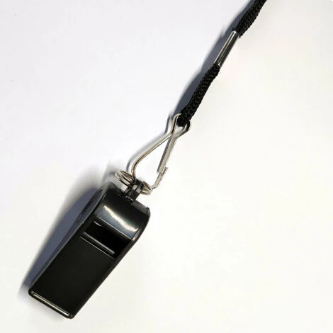 Lot De 2 Sifflets De Sport En Plastique Avec Cordon, Sifflet Sonore Fort Et Net Idéal Pour Les Entraîneurs, Les Arbitres Et Les Officiels – Image 3