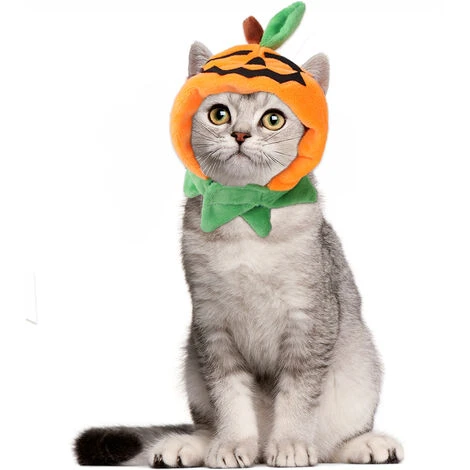 Produits Pour Animaux De Compagnie D'Halloween Couvre-Chef Pour Chat Chapeau De Citrouille D'Halloween Pour Chien