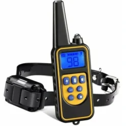 GP Collier De Dressage Pour Chiens Rechargeable Et IP67 Étanche Avec Distance De 800m Avec 99 Niveaux De Mode Vibration, Choc Electrique, Sonore.