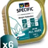 Pâtée Specific Pour Chiens CRW-1 Weight Reduction 6 Boîtes 300 G