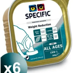 Pâtée Specific Pour Chiens CRW-1 Weight Reduction 6 Boîtes 300 G