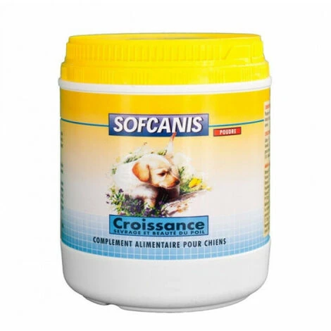 Complément Alimentaire Sofcanis Pour Chien Croissance Poudre Boîte 400 G