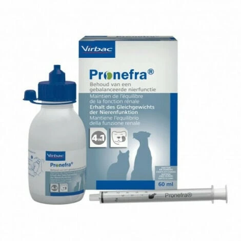 Pronefra Virbac Soutien Fonction Rénale Chat Et Chien Flacon 60 Ml