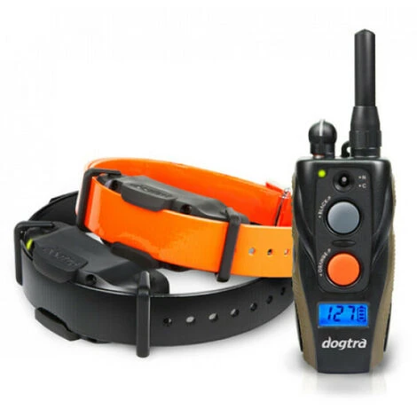 Collier De Dressage Dogtra Maxi 1210 NCP Pour Chien - Sangle GM Noir Grand Chien Tour De Cou 85cm