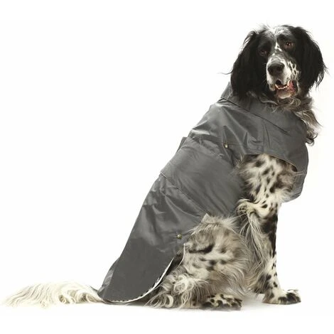 Croci Manteau 15 Cm: Manteau Pour Chien Gris MONTRÉAL Imperméable Avec Doublure Polaire Amovible – Image 2