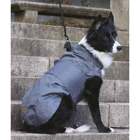 Croci Manteau 15 Cm: Manteau Pour Chien Gris MONTRÉAL Imperméable Avec Doublure Polaire Amovible – Image 3