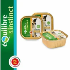 Terrine Chien Adulte Riche En Lapin - Equilibre & Instinct Désignation : Terrine Chien Riche En Lapin - Equilibre & Instinct Conditionnement : 100g Equilibre & Instinct 405510