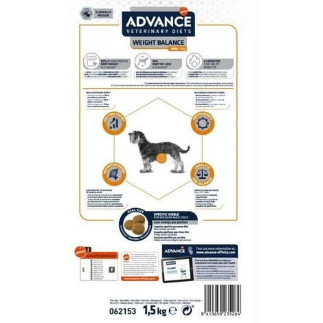 Croquette Chien Advance Weightbalance Mini 1,5kg – Image 2