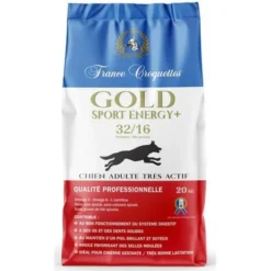 France Croquettes - Energy + Désignation : Energy + 32/16 Conditionnement : 20 Kg France Croquettes FRC1030