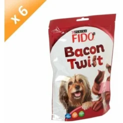 FIDO Bacon Twist - Pour Chien - 120g (x6)