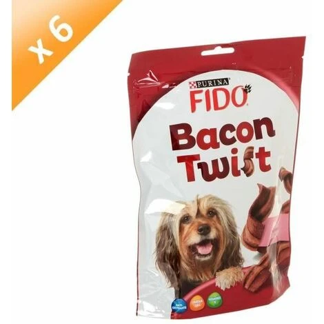 FIDO Bacon Twist - Pour Chien - 120g (x6)