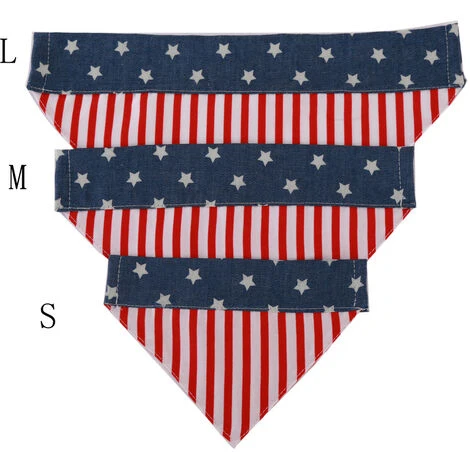 Triomphe Chien Bandana Dog Pet Mouchoir Triangle Bibs Pet Saliva Serviette Accessoires Pour Lavable Petit Moyen Grand Chiens Cat Pet (Code L, Collier Assorti) – Image 3