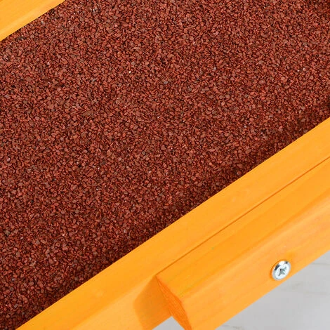 PawHut Agility Sport Pour Chien Bascule - Bascule Pour Chien - équipement Entrainement Chien - Bois Sapin Pré-huilé Feutre Bitumé Antidérapant Brique Vert – Image 5