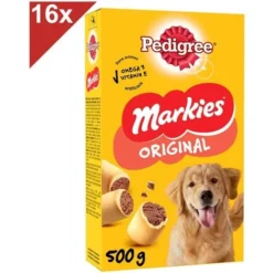PEDIGREE Markies Biscuits Fourrés Pour Chien 16x500g