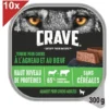 CRAVE Barquettes En Terrine à L'agneau & Au Boeuf Pour Chien 10x300g