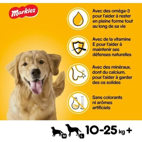 PEDIGREE Markies Biscuits Fourrés Pour Chien 12x500g – Image 4