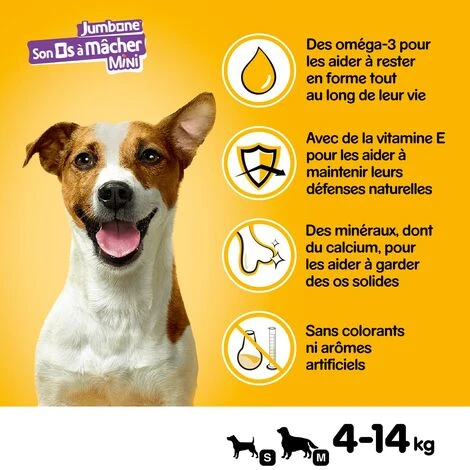 PEDIGREE Son Os à Mâcher Récompenses Pour Petit Chien 48 Friandises (12x4) – Image 3