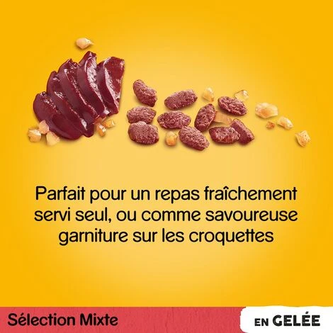 PEDIGREE 48 Sachets Fraîcheur En Gelée 4 Variétés Pour Chien 100g (4x12) – Image 4