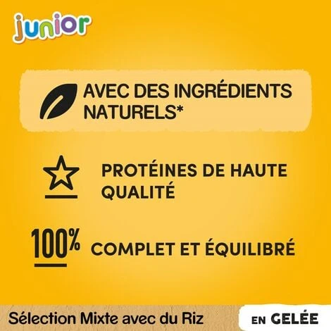 PEDIGREE Junior 48 Sachets Fraîcheur En Gelée 4 Variétés Pour Chiot 100g (4x12) – Image 3