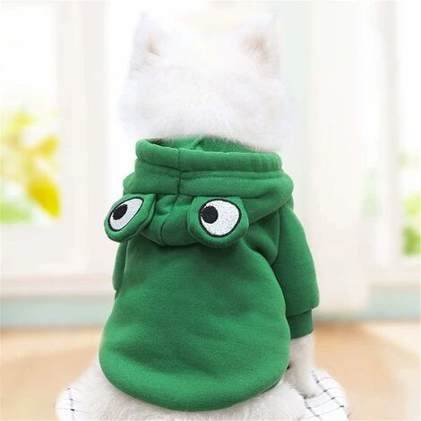 Sweat à Capuche Pour Chien - Manteau Basique En Forme De Grenouille - Veste Chaude Pour Animal Domestique - Vêtement D'extérieur Pour Petits Chiens, Chats, Chiots, Petits Animaux (taille XXL) – Image 4