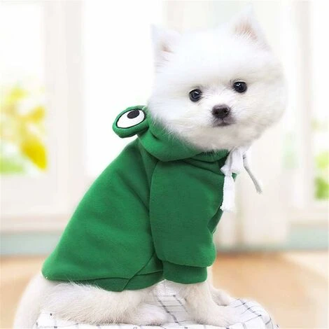 Sweat à Capuche Pour Chien - Manteau Basique En Forme De Grenouille - Veste Chaude Pour Animal Domestique - Vêtement D'extérieur Pour Petits Chiens, Chats, Chiots, Petits Animaux (taille XXL) – Image 5