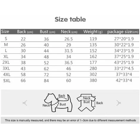 Manteau D'hiver Imperméable Pour Chien Chaud Avec Harnais, Veste De Chien Imperméable Pour Petit Moyen Grands Chiens, Pour Labrador Chihuahua Bouledogue Français (taille S) Fontainebleau – Image 2