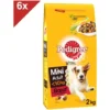 PEDIGREE Mini Croquettes Au Bœuf Pour Petit Chien Adulte (10kg) 6x2kg