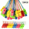 72 Sifflets En Plastique Colorés, Sifflet De L'entraîneur Avec Cordons Pour Les événements Sportifs, Dressage De Chiens