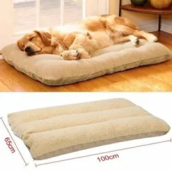 Lit Tapis Coussin Lavable Pour Chien Chiot Animaux 100 X 65 X 15 Cm - Generique