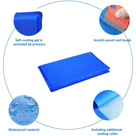 Randaco Tapis Rafraîchissant Pour Chien Durable Tapis De Refroidissement En Gel Glacé Pour Chiens Et Chats 4050CM – Image 2