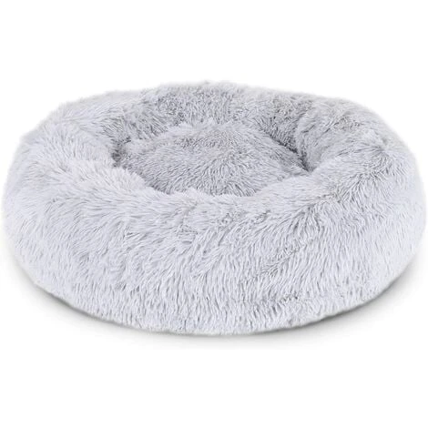 Panier Rond Chien Coussin Chat Panier Donut Ø 40 Cm Dimension Extérieure Gris Clair