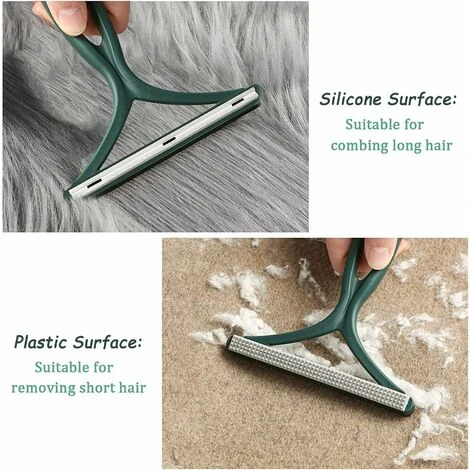 Brosse Anti Poils Animaux Chat Chien, Brosse Ramasse Enlève Poils Portable Réutilisable Autonettoyant Brosse Tapis Pet Hair Remover Vêtements/canapé/Voiture/lit/Tapis – Image 2