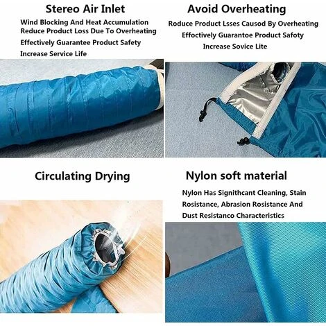 Sacs De Séchage Portables Pour Chiens, Salle De Sèche-Cheveux De Toilettage Pour Chiots Sèche-Cheveux Silencieux À 360 ° Pour Poils D'animaux Pour Les Voyages À La Plage,M 56Vingt – Image 5