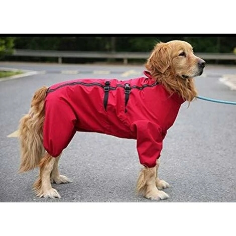 Imperméable Pour Chien Imperméable Pour Chien Imperméable Réglable Pour Chien Avec Trous De Ceinture De Sécurité BF