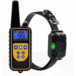 Colliers De Dressage Pour Chiens Collier De Dressage Anti-aboiement De 800 Mètres Avec Télécommande Rechargeable Et IPX7 Entièrement étanche