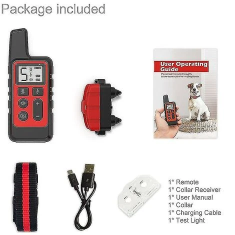 Collier De Dressage Pour Chien étanche Pet 500m Télécommande Rechargeable – Image 2