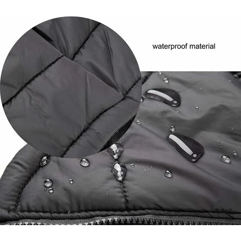 Manteau Pour Chien Manteau D'hiver Manteau Pour Chien Manteau Imperméable Gilet D'hiver Chaud Petit Moyen Grand Protège-poitrine épaissi Chien Chiot Vêtements Gilet Pet Gilet épaissi L – Image 2
