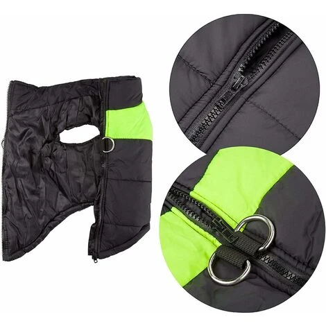 Manteau Pour Chien Manteau D'hiver Manteau Pour Chien Manteau Imperméable Gilet D'hiver Chaud Petit Moyen Grand Protège-poitrine épaissi Chien Chiot Vêtements Gilet Pet Gilet épaissi L – Image 3