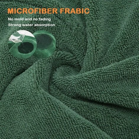 Peignoir Pour Chien, Serviette Pour Chien Avec Sangle Réglable Peignoir Pour Chien Manteau De Séchage Pour Animaux De Compagnie Peignoir Absorbant L'humidité Avec Ruban Magique-L – Image 5