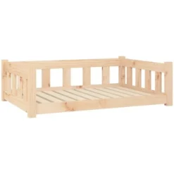 Lit Pour Chien 95,5x65,5x28 Cm Bois De Pin Solide VidaXL
