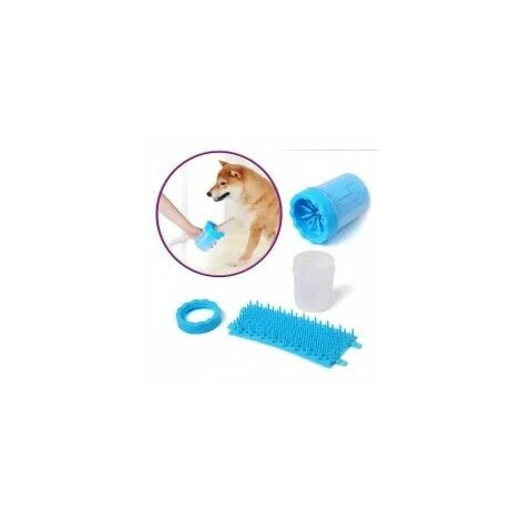 Petit Nettoyant Pour Pattes De Chien Bleu, Tasse De Lavage Des Pieds Pour Animaux De Compagnie, Nettoyant Pour Pattes D'animaux Avec Serviette, Brosse De Nettoyage Pour Animaux De Compagnie HANBING – Image 3