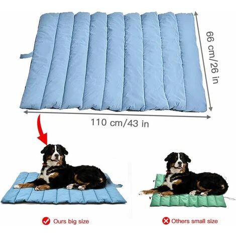 Tapis Pour Chien Grand Chien Lit Lavable Pour Chien, Oreiller Chien Antistatique, Hygiénique, Pliable, Grande Couverture De Voyage Pour Chat Animaux De Compagnie 110 X 68 Cm – Image 4