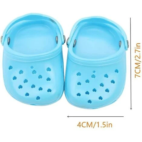 GP En Forme De Coeur Chien Trou Chaussures Silicone Résistant à L'usure Respirant Pantoufles Chien Sandales Maille Chaussures Pour Animaux De Compagnie Blue-2PCS – Image 2