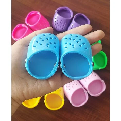 GP En Forme De Coeur Chien Trou Chaussures Silicone Résistant à L'usure Respirant Pantoufles Chien Sandales Maille Chaussures Pour Animaux De Compagnie Blue-2PCS – Image 4