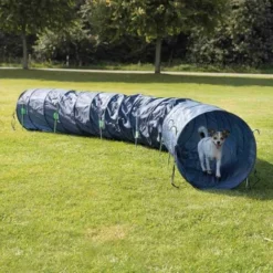 Trixie Basic Tunnel Fun Agility ø 60 Cm/5 M, Bleu
