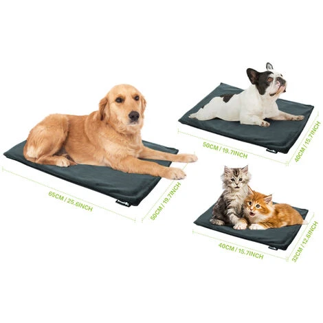 Pecute Tapis Chauffant Chien Chat, Coussin Chauffant Chien Chat, Couverture Chauffante Chat Chien, Température Constante, Anti-Mordant, 100% Imperméable, Avec Régulateur Et 2 Housse (S 40 32cm) – Image 3