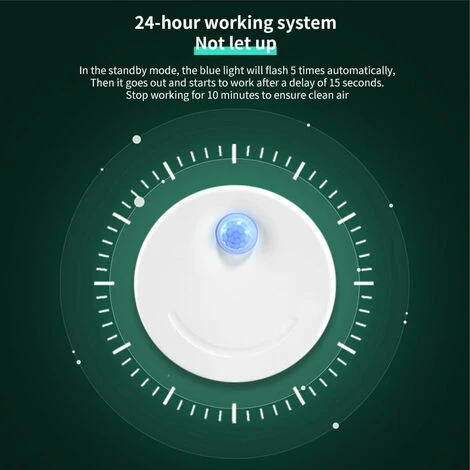 ZXPASRA Purificateur D'air Intelligent Pour Animaux Et Chats Chargement USB Déodorant Intelligent Pour Litière Chat Désodorisant Pour Chien Smart Désodorisant Pour Animaux (2600mAh)-Bleu – Image 5