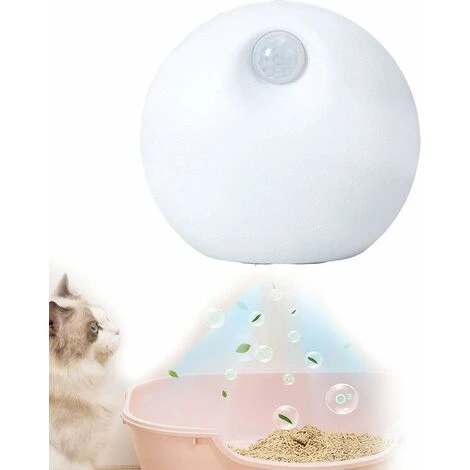 ZXPASRA Mini Purificateur D'air Réduit Pour Litière Pour Chat,Désodorisant à L'ozone Désodorise La Poussière De Litière Pour Tous Les Types De Toilettes Pour Chats,Toilettes Pour Chiens,Voiture