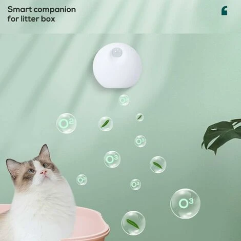 ZXPASRA Mini Purificateur D'air Réduit Pour Litière Pour Chat,Désodorisant à L'ozone Désodorise La Poussière De Litière Pour Tous Les Types De Toilettes Pour Chats,Toilettes Pour Chiens,Voiture – Image 2